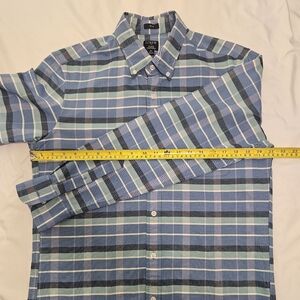 J. Crew Blue Casual Button Down Oxford Shirt